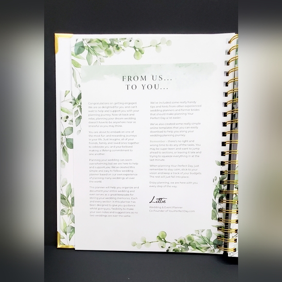 The Complete Wedding Planner And Organizer by Your Perfect Day 11.5" x 10" - Picture 7 of 11